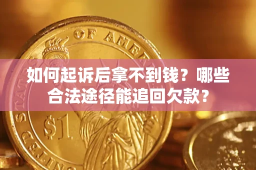 济南如何起诉后拿不到钱？哪些合法途径能追回欠款？