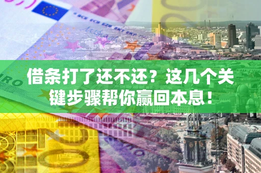 济南借条打了还不还？这几个关键步骤帮你赢回本息！
