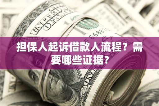 济南担保人起诉借款人流程？需要哪些证据？