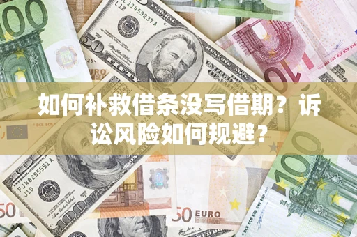 济南如何补救借条没写借期？诉讼风险如何规避？